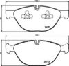 HELLA 8DB 355 012-661 Brake Pad Set, disc brake